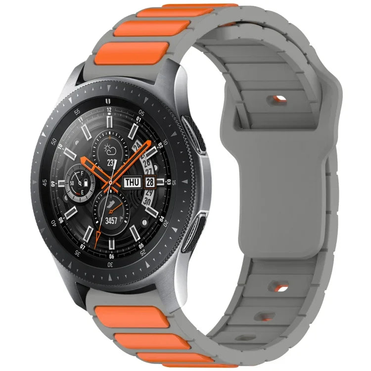 Pulseira de Relógio em Silicone em Forma de I Bicolor, Para Samsung Galaxy Watch 20mm, Para Samsung Galaxy Watch 22mm