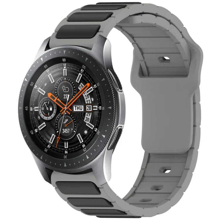 Pulseira de Relógio em Silicone em Forma de I Bicolor, Para Samsung Galaxy Watch 20mm, Para Samsung Galaxy Watch 22mm