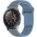 Pulseira de Relógio em Silicone em Forma de I Bicolor, Para Samsung Galaxy Watch 20mm, Para Samsung Galaxy Watch 22mm