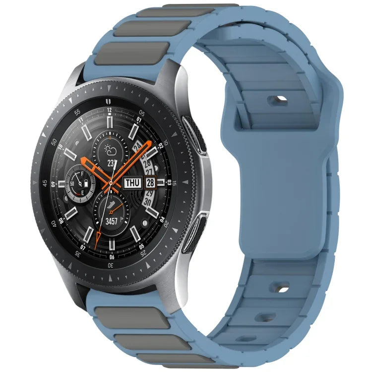 Pulseira de Relógio em Silicone em Forma de I Bicolor, Para Samsung Galaxy Watch 20mm, Para Samsung Galaxy Watch 22mm