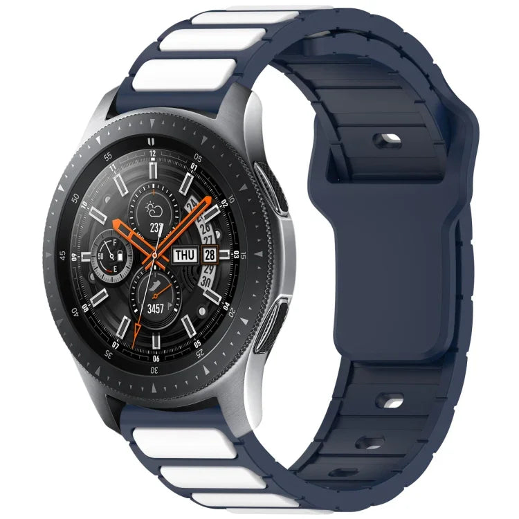 Pulseira de Relógio em Silicone em Forma de I Bicolor, Para Samsung Galaxy Watch 20mm, Para Samsung Galaxy Watch 22mm