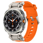 Pulseira de Relógio em Silicone com Conector em Titânio de Libertação Rápida, Para Samsung Galaxy Watch Ultra 47mm / Ultra 2025