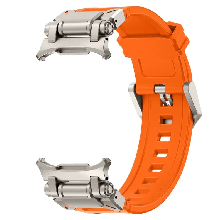 Pulseira de Relógio em Silicone com Conector em Titânio de Libertação Rápida, Para Samsung Galaxy Watch Ultra 47mm / Ultra 2025