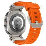 Pulseira de Relógio em Silicone com Conector em Titânio de Libertação Rápida, Para Samsung Galaxy Watch Ultra 47mm / Ultra 2025