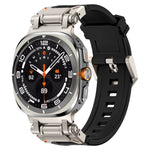 Pulseira de Relógio em Silicone com Conector em Titânio de Libertação Rápida, Para Samsung Galaxy Watch Ultra 47mm / Ultra 2025