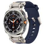 Pulseira de Relógio em Silicone com Conector em Titânio de Libertação Rápida, Para Samsung Galaxy Watch Ultra 47mm / Ultra 2025