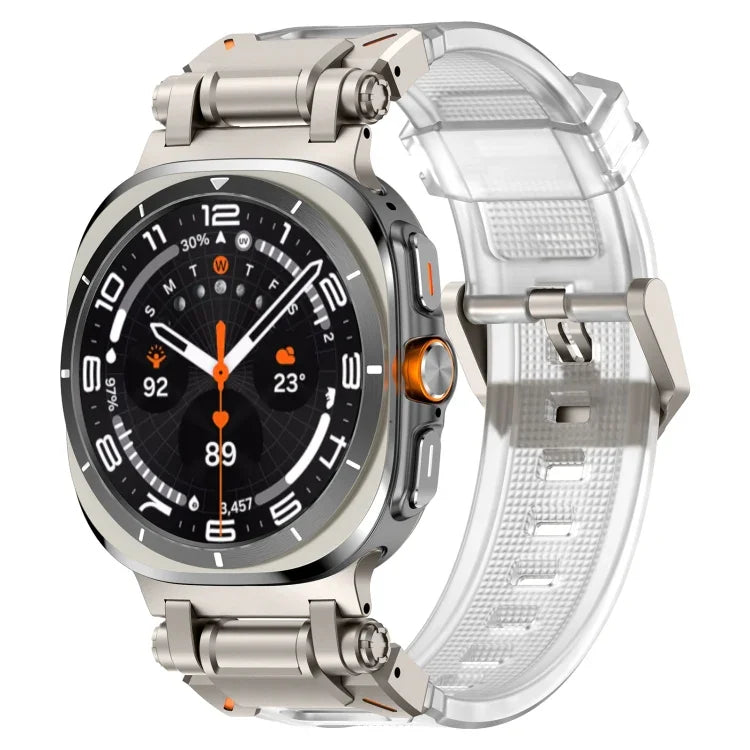 Pulseira de Relógio em Silicone com Conector em Titânio de Libertação Rápida, Para Samsung Galaxy Watch Ultra 47mm / Ultra 2025