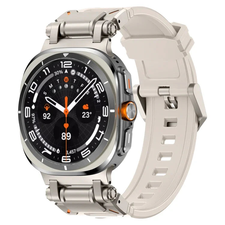 Pulseira de Relógio em Silicone com Conector em Titânio de Libertação Rápida, Para Samsung Galaxy Watch Ultra 47mm / Ultra 2025