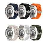 Pulseira de Relógio em Silicone com Conector em Titânio de Libertação Rápida, Para Samsung Galaxy Watch Ultra 47mm / Ultra 2025