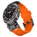 Pulseira de Relógio em Silicone com Conector Preto de Libertação Rápida, Para Samsung Galaxy Watch Ultra 47mm / Ultra 2025