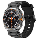 Pulseira de Relógio em Silicone com Conector Preto de Libertação Rápida, Para Samsung Galaxy Watch Ultra 47mm / Ultra 2025