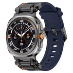 Pulseira de Relógio em Silicone com Conector Preto de Libertação Rápida, Para Samsung Galaxy Watch Ultra 47mm / Ultra 2025