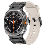 Pulseira de Relógio em Silicone com Conector Preto de Libertação Rápida, Para Samsung Galaxy Watch Ultra 47mm / Ultra 2025