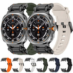 Pulseira de Relógio em Silicone com Conector Preto de Libertação Rápida, Para Samsung Galaxy Watch Ultra 47mm / Ultra 2025