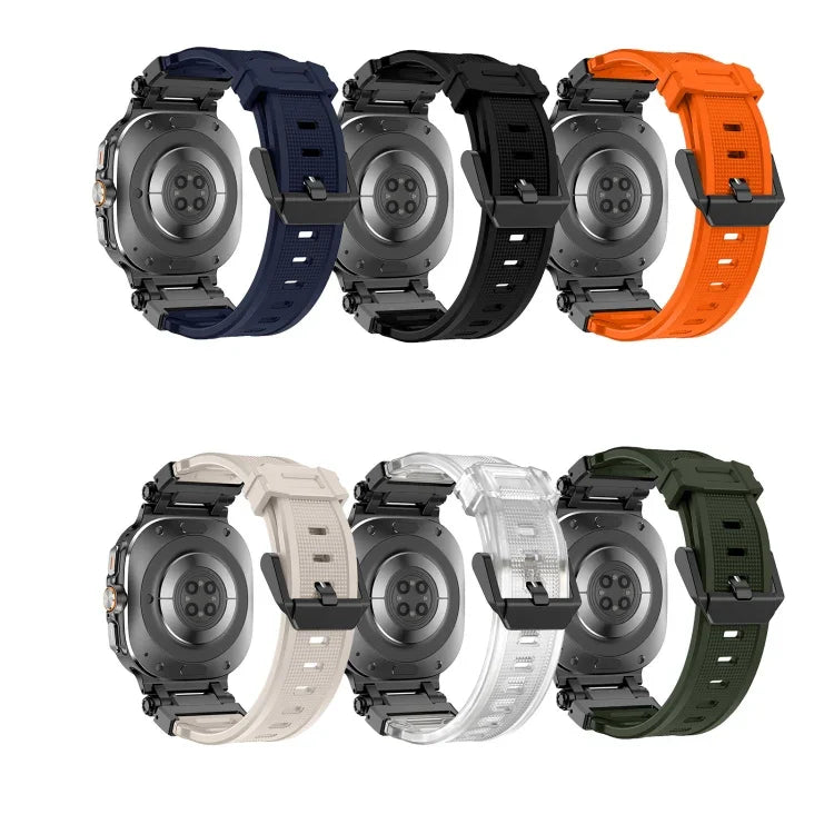 Pulseira de Relógio em Silicone com Conector Preto de Libertação Rápida, Para Samsung Galaxy Watch Ultra 47mm / Ultra 2025