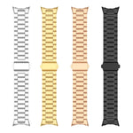 Pulseira Integrada com Fivela Dobradiça de Aço Inoxidável com Três Contas, Para Google Pixel Watch 4 / Watch 3 45mm