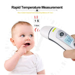 Termómetro Corporal RZ8810, Termómetro Auricular com Ecrã LED, Termómetro Digital Electrónico IR, Termómetro Médico Infravermelho para Bebés com Febre