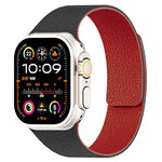 Pulseira de Relógio em Silicone Magnética com Textura de Litchi, Para Apple Watch 46mm / 49mm / 45mm / 44mm, Para Apple Watch 42mm / 41mm / 40mm / 38mm