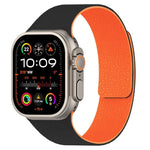 Pulseira de Relógio em Silicone Magnética com Textura de Litchi, Para Apple Watch 46mm / 49mm / 45mm / 44mm, Para Apple Watch 42mm / 41mm / 40mm / 38mm