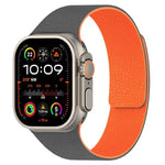 Pulseira de Relógio em Silicone Magnética com Textura de Litchi, Para Apple Watch 46mm / 49mm / 45mm / 44mm, Para Apple Watch 42mm / 41mm / 40mm / 38mm