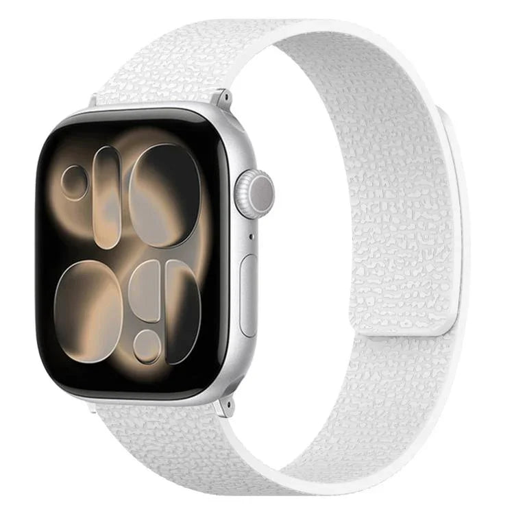 Pulseira de Relógio em Silicone Magnética com Textura de Litchi, Para Apple Watch 46mm / 49mm / 45mm / 44mm, Para Apple Watch 42mm / 41mm / 40mm / 38mm