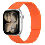 Pulseira de Relógio em Silicone Magnética com Textura de Litchi, Para Apple Watch 46mm / 49mm / 45mm / 44mm, Para Apple Watch 42mm / 41mm / 40mm / 38mm