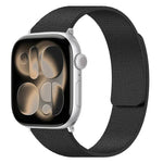Pulseira de Relógio em Silicone Magnética com Textura de Litchi, Para Apple Watch 46mm / 49mm / 45mm / 44mm, Para Apple Watch 42mm / 41mm / 40mm / 38mm