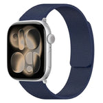 Pulseira de Relógio em Silicone Magnética com Textura de Litchi, Para Apple Watch 46mm / 49mm / 45mm / 44mm, Para Apple Watch 42mm / 41mm / 40mm / 38mm