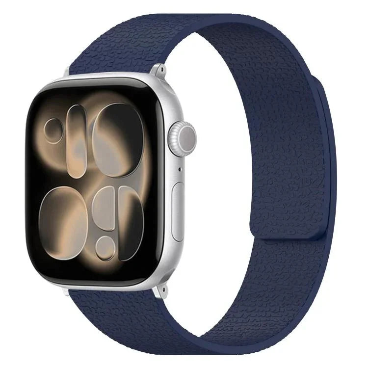 Pulseira de Relógio em Silicone Magnética com Textura de Litchi, Para Apple Watch 46mm / 49mm / 45mm / 44mm, Para Apple Watch 42mm / 41mm / 40mm / 38mm