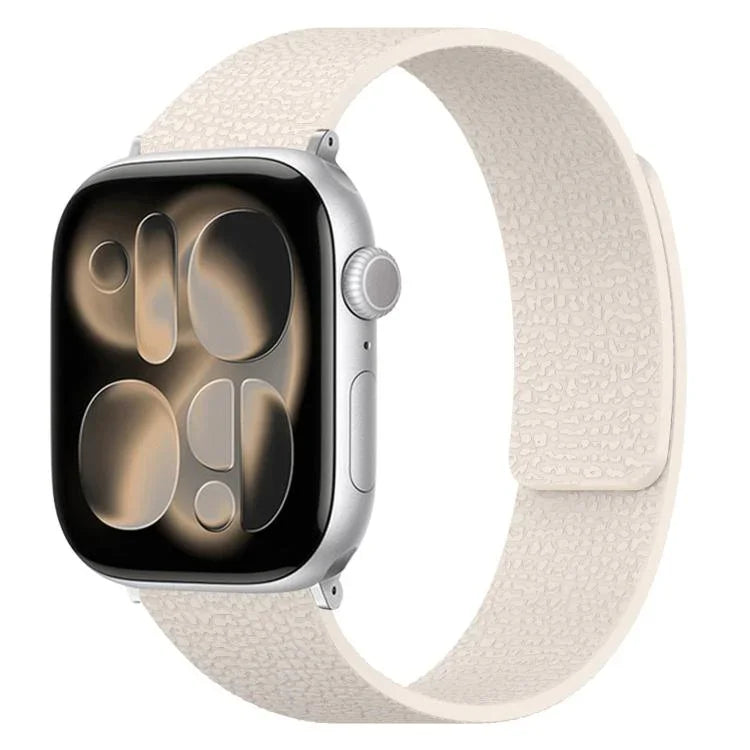 Pulseira de Relógio em Silicone Magnética com Textura de Litchi, Para Apple Watch 46mm / 49mm / 45mm / 44mm, Para Apple Watch 42mm / 41mm / 40mm / 38mm
