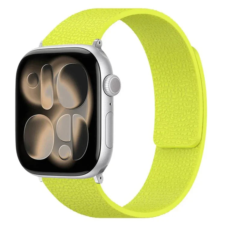 Pulseira de Relógio em Silicone Magnética com Textura de Litchi, Para Apple Watch 46mm / 49mm / 45mm / 44mm, Para Apple Watch 42mm / 41mm / 40mm / 38mm