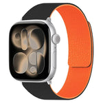 Pulseira de Relógio em Silicone Magnética com Textura de Litchi, Para Apple Watch 46mm / 49mm / 45mm / 44mm, Para Apple Watch 42mm / 41mm / 40mm / 38mm