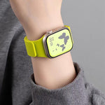 Pulseira de Relógio em Silicone Magnética com Textura de Litchi, Para Apple Watch 46mm / 49mm / 45mm / 44mm, Para Apple Watch 42mm / 41mm / 40mm / 38mm