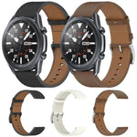 Correia de Relógio em Pele com Botão de Pressão 22mm, Para Samsung Galaxy Watch3 45mm