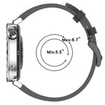 Correia de Relógio em Pele com Botão de Pressão 22mm, Para Samsung Galaxy Watch3 45mm