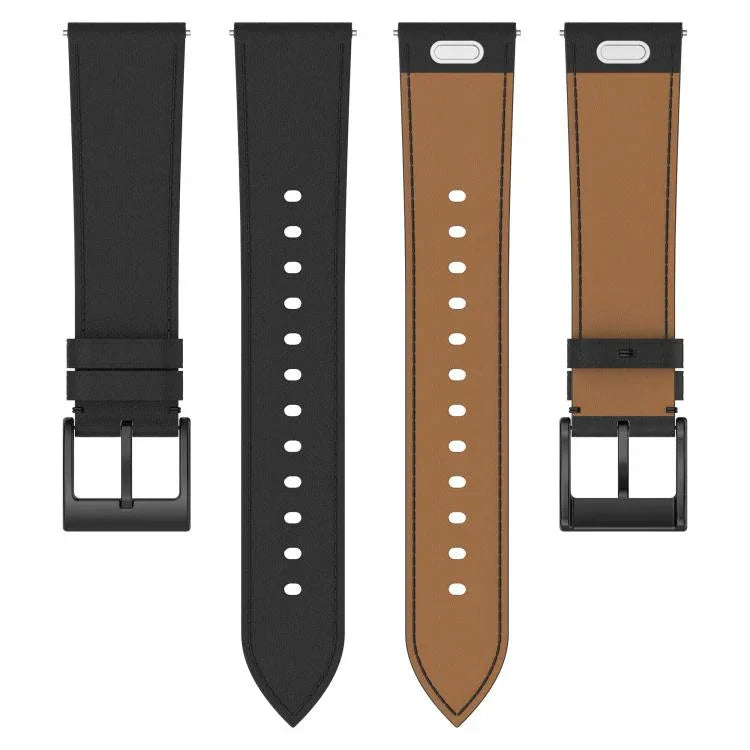 Correia de Relógio em Pele com Botão de Pressão 22mm, Para Samsung Galaxy Watch3 45mm