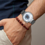 Correia de Relógio em Pele com Botão de Pressão 22mm, Para Samsung Galaxy Watch3 45mm