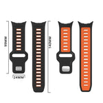 Correia de Relógio em Silicone com Fivela Reversa de Duas Cores, Para Google Pixel Watch 4 / Watch 3 45mm