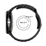 Correia de Relógio em Silicone com Fivela Reversa de Duas Cores, Para Google Pixel Watch 4 / Watch 3 45mm