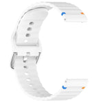 Wavy Grain Stitched 22mm Silicone Watch Band, For Samsung Galaxy Watch 3 45mm