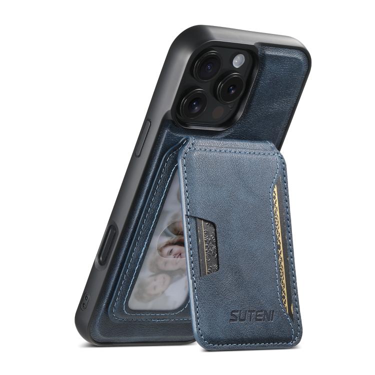 Capa de telemóvel em pele com textura de couro Suteni M3 Card Bag MagSafe, para iPhone 13 Pro Max, para iPhone 13 Pro, para iPhone 13, para iPhone 12, para iPhone 12 Pro Max, para iPhone 12 Pro
