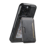 Capa de telemóvel em pele com textura de couro Suteni M3 Card Bag MagSafe, para iPhone 13 Pro Max, para iPhone 13 Pro, para iPhone 13, para iPhone 12, para iPhone 12 Pro Max, para iPhone 12 Pro