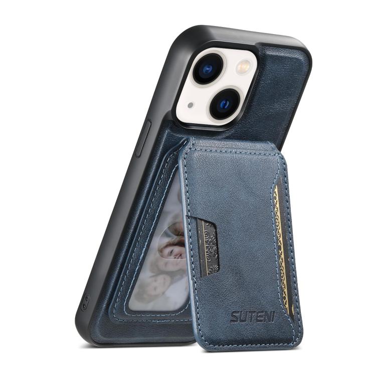 Capa de telemóvel em pele com textura de couro Suteni M3 Card Bag MagSafe, para iPhone 13 Pro Max, para iPhone 13 Pro, para iPhone 13, para iPhone 12, para iPhone 12 Pro Max, para iPhone 12 Pro