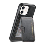 Capa de telemóvel em pele com textura de couro Suteni M3 Card Bag MagSafe, para iPhone 13 Pro Max, para iPhone 13 Pro, para iPhone 13, para iPhone 12, para iPhone 12 Pro Max, para iPhone 12 Pro