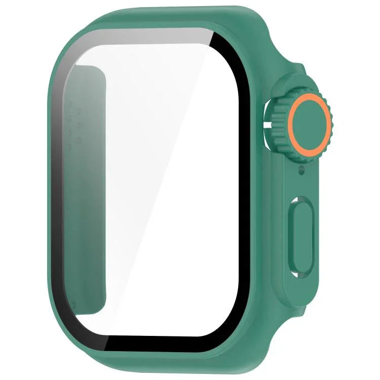 Change to Ultra 49mm Tempered Film Integrated PC Button Watch Case, For Apple Watch Series 6 / 5 / 4 & SE 44mm, For Apple Watch Series 6 / 5 / 4 & SE 40mm, For Apple Watch Series 11 / 10 46mm, For Apple Watch Series 11 / 10 42mm                        ...