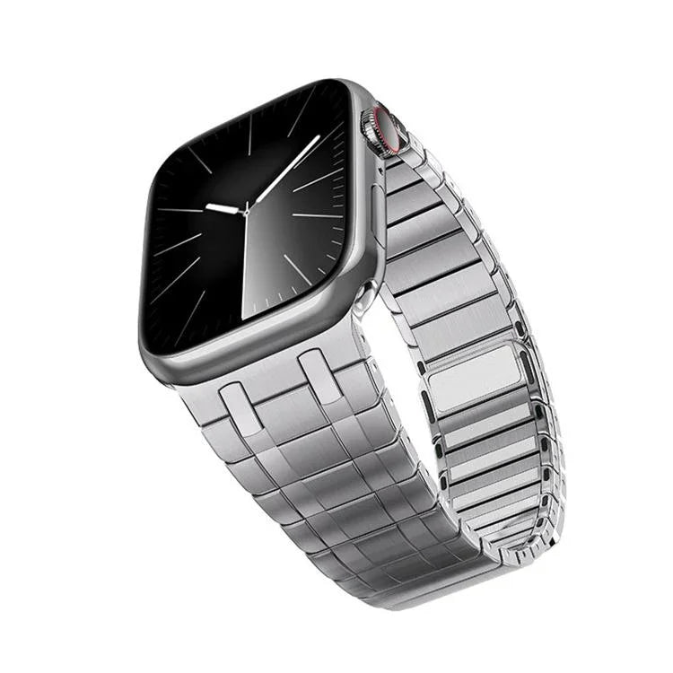 Correia de Relógio em Aço Inoxidável Magnética Milan com Uma Conta, Para Apple Watch 46mm / 49mm / 45mm / 44mm