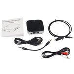 Receptor/Transmissor de Áudio Bluetooth 5.0 de Fibra Óptica 2 em 1, preto