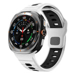 Pulseira de Relógio de Silicone com Fivela Invertida e Risca Horizontal, Para Samsung Galaxy Watch Ultra 47mm / Ultra 2025