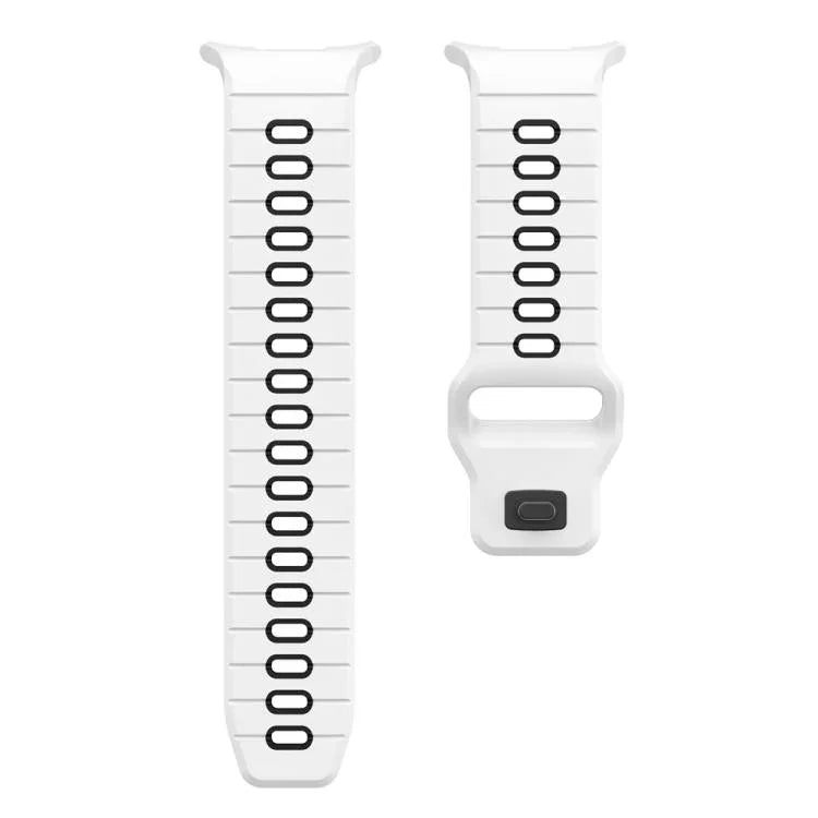 Pulseira de Relógio de Silicone com Fivela Invertida e Risca Horizontal, Para Samsung Galaxy Watch Ultra 47mm / Ultra 2025