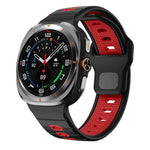 Pulseira de Relógio de Silicone com Fivela Invertida e Risca Horizontal, Para Samsung Galaxy Watch Ultra 47mm / Ultra 2025
